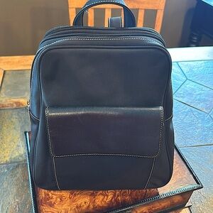 Very nice Leather and Nylon Canvas backpack by Cole Haan